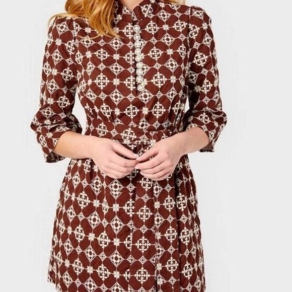 Chic Long Sleeve Geometric Dress - Picture 12 of 12